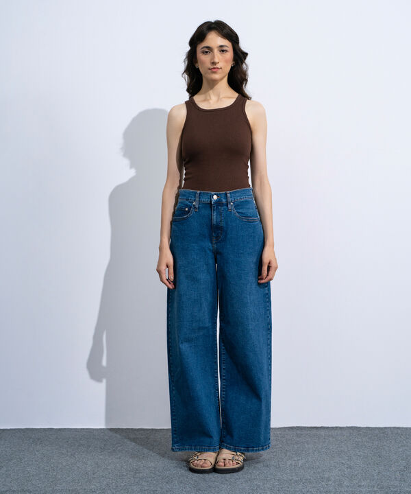 High-Rise Straight Jeans