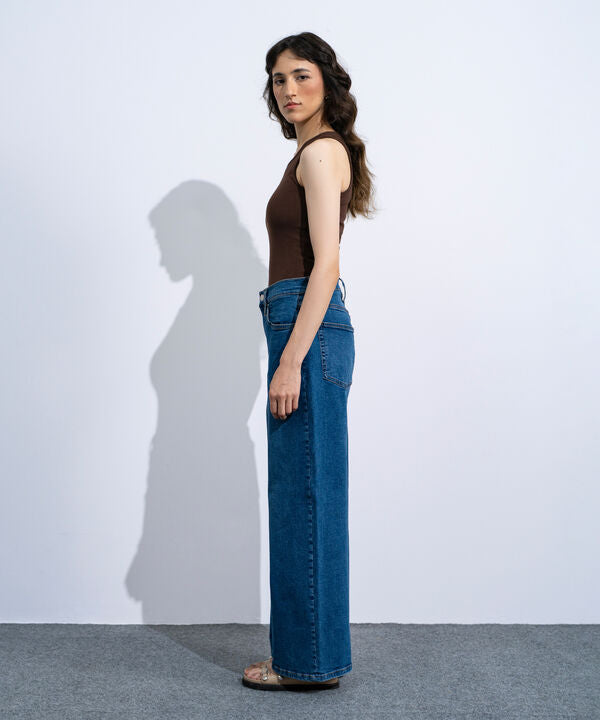 High-Rise Straight Jeans