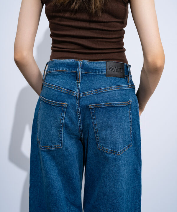 High-Rise Straight Jeans