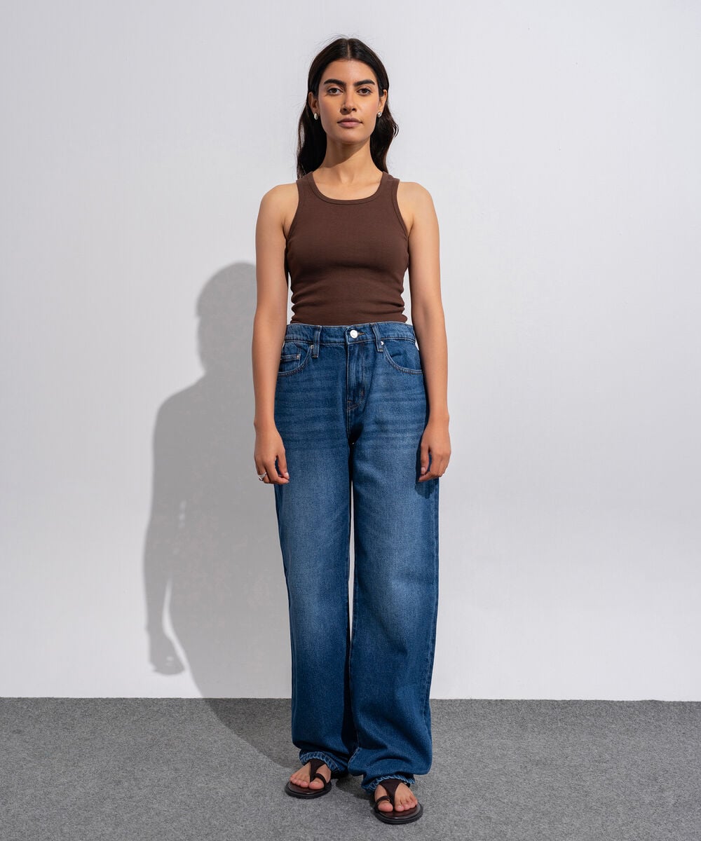 Mid-Rise Straight-Fit Jeans WDNMV1026007