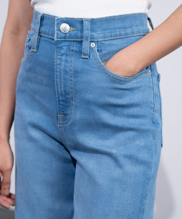 High Rise Straight Jeans