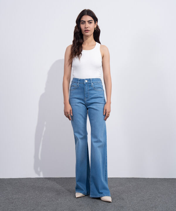 High Rise Bootcut Jeans