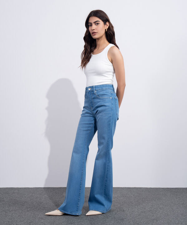 High Rise Bootcut Jeans