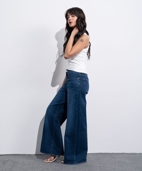 High Rise Wide Leg Jeans