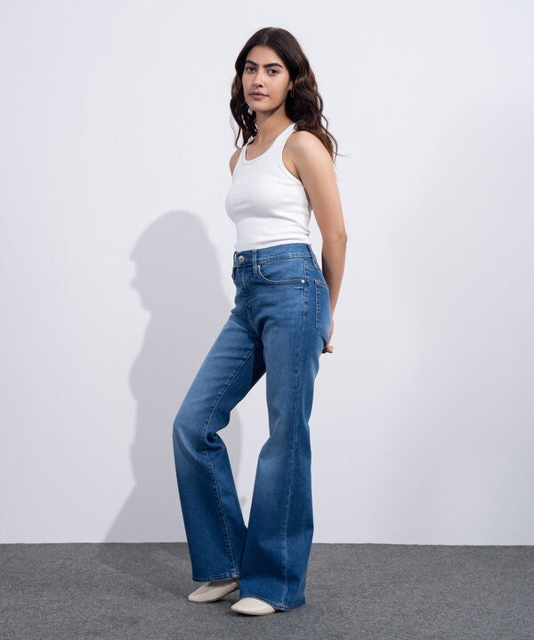 High Rise Bootcut Jeans