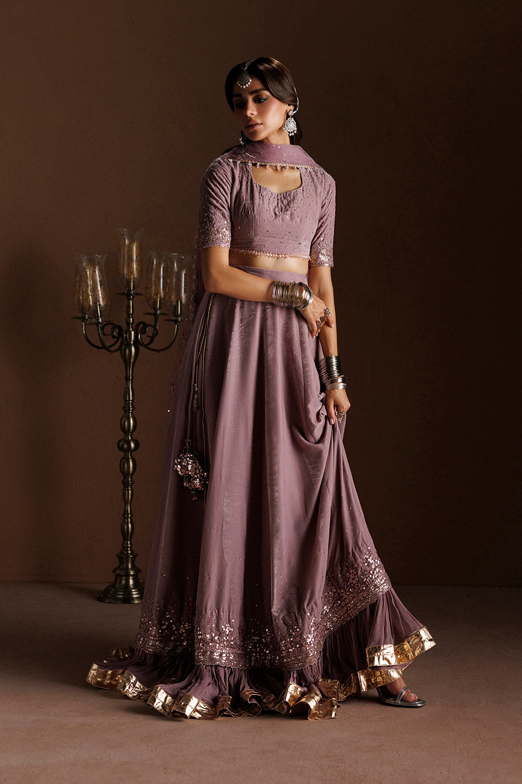 IV-82 Embroidered Velvet