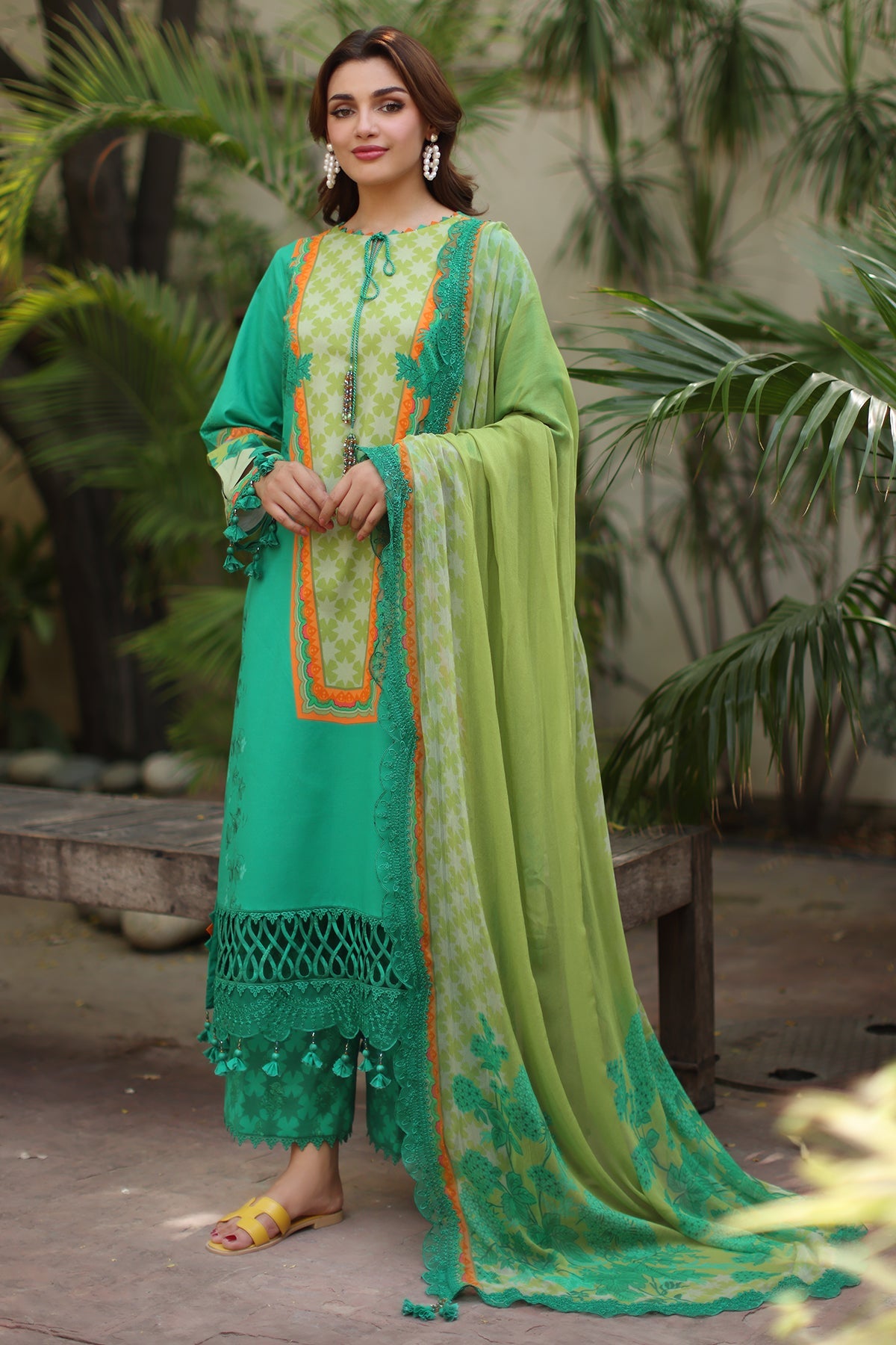 3-PC Unstitched Embroidered Lawn Collection  AN6-05