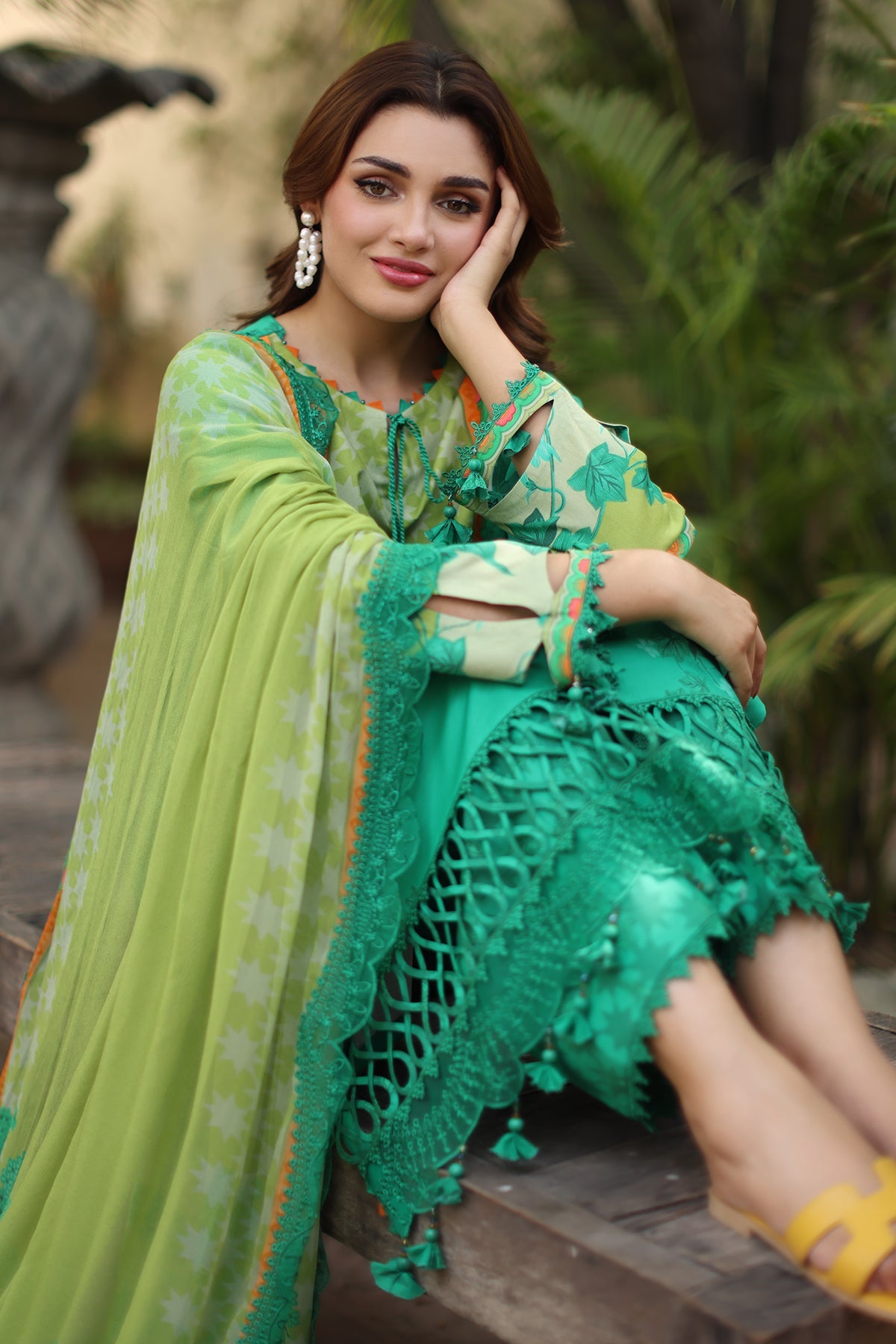 3-PC Unstitched Embroidered Lawn Collection  AN6-05