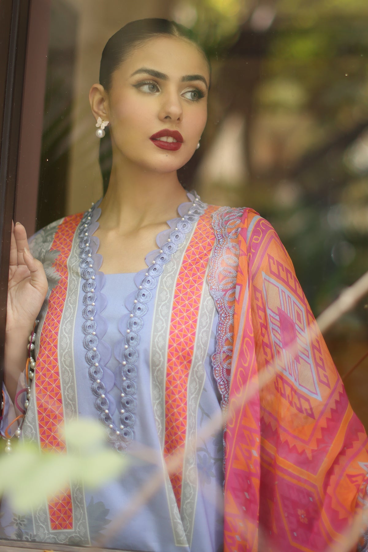 3-PC Unstitched Embroidered Lawn Collection  AN6-07