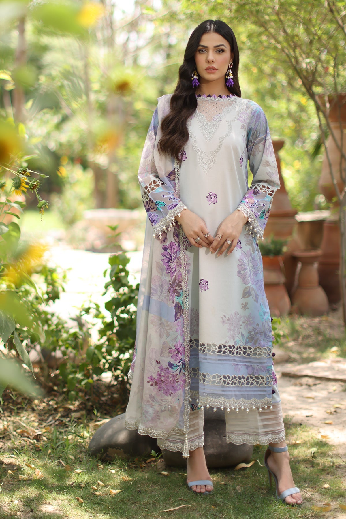 3-PC Unstitched Embroidered Lawn CH6-22
