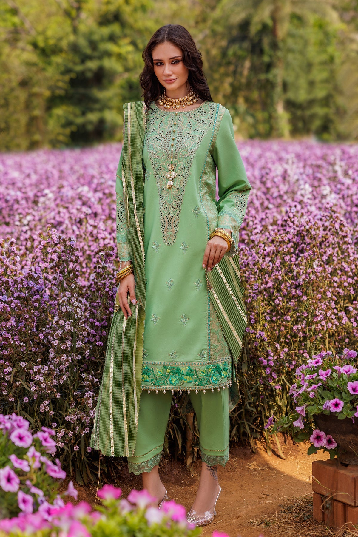 3-PC Unstitched Embroidered Lawn Collection CZ5-04