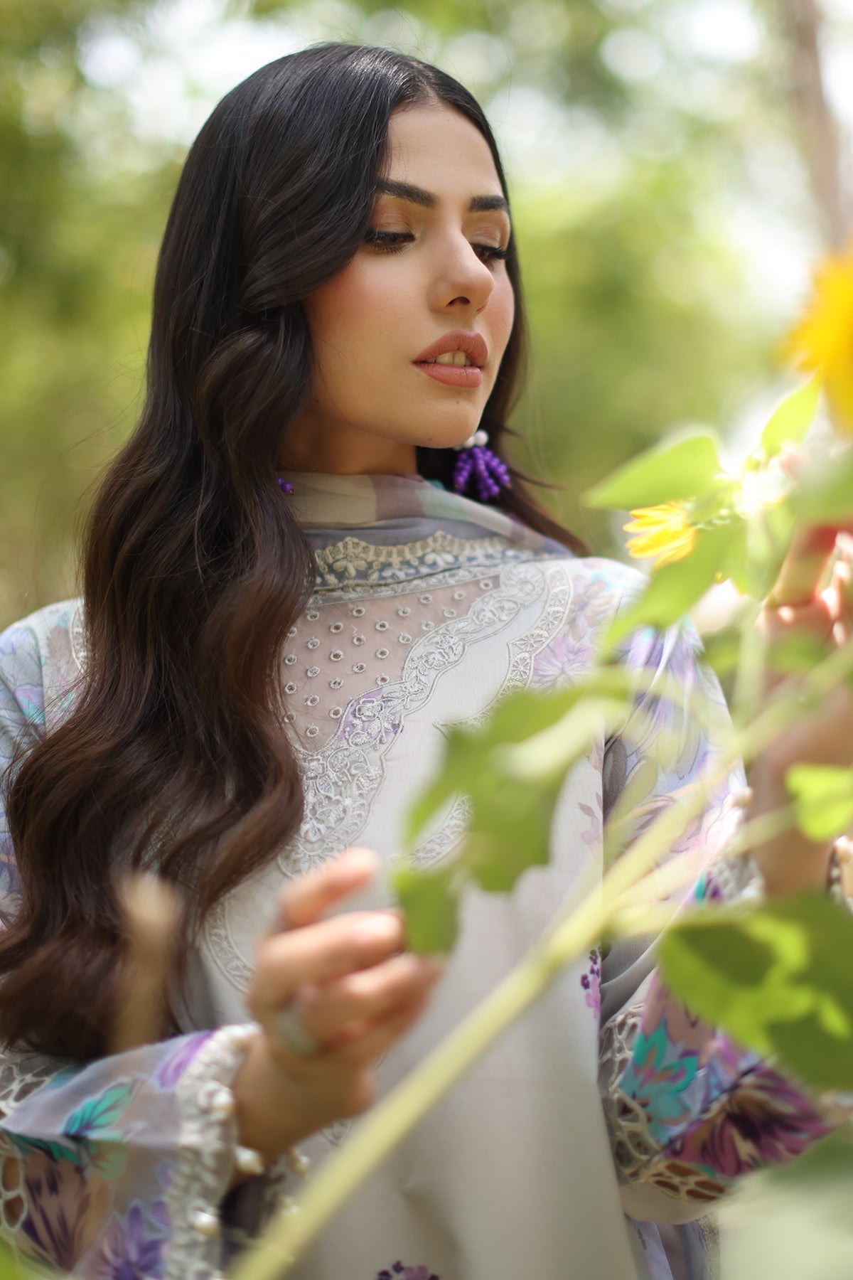3-PC Unstitched Embroidered Lawn CH6-22