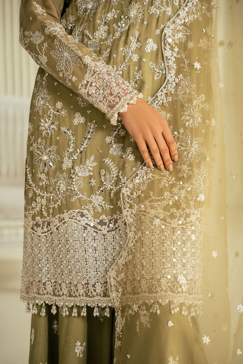 Azure Pearl-3Pc Silk Embroidered Pret