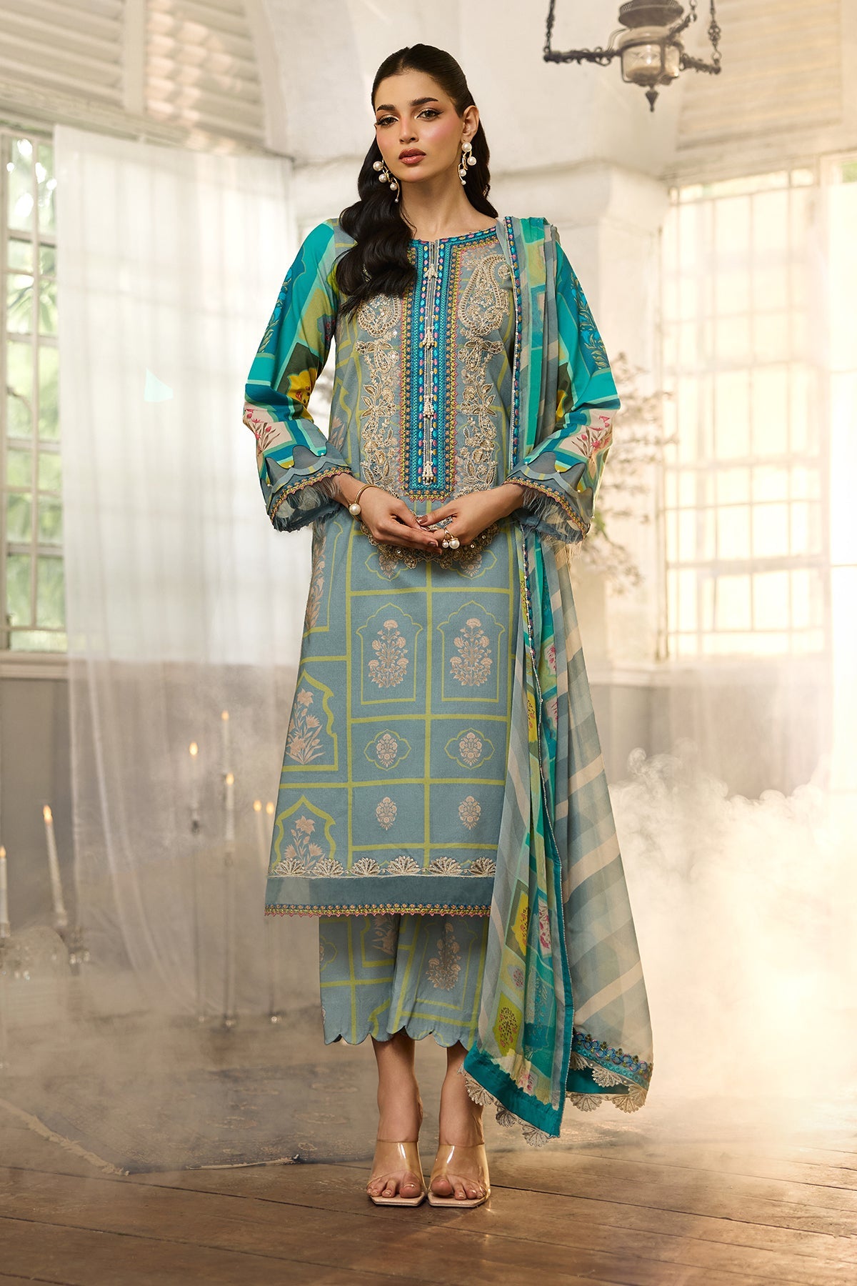 3-PC Unstitched Embroidered Lawn Collection CSN6-13