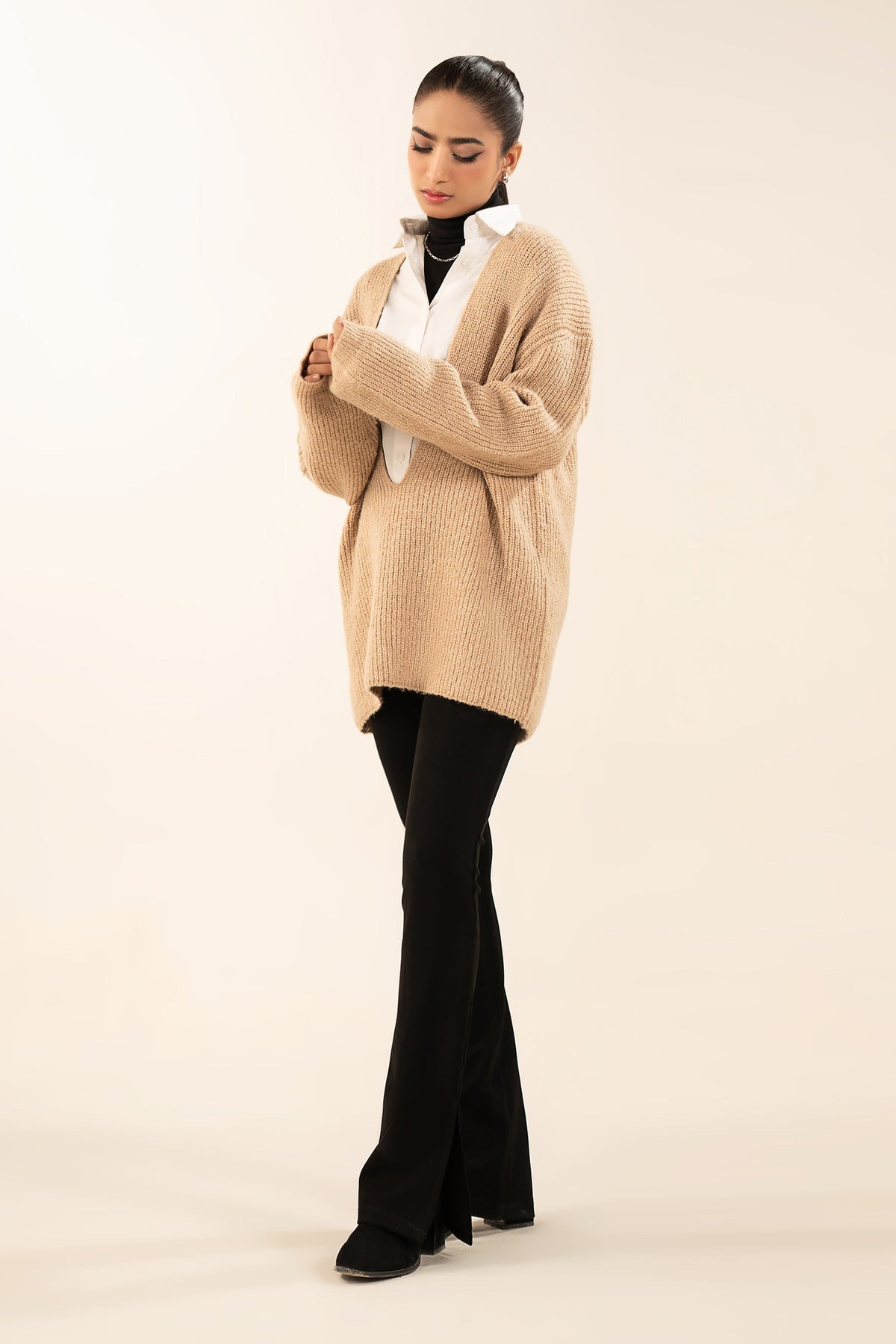 V-Neck Pullover Sweater