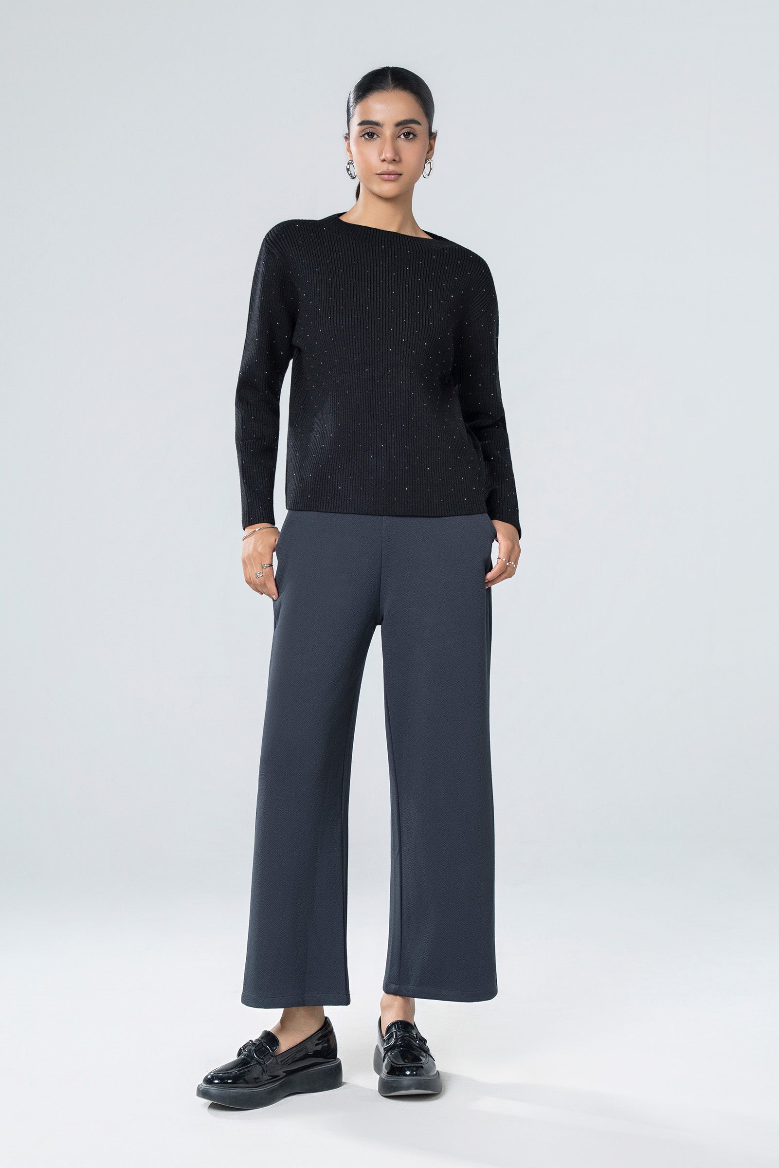 Embellished Knit Sweater