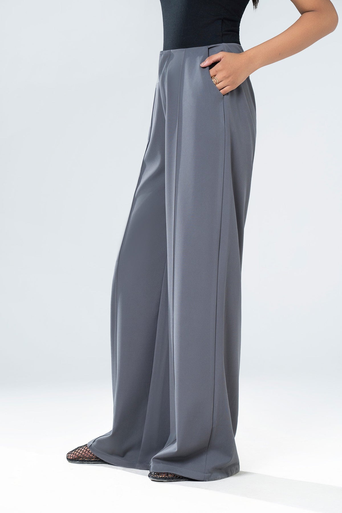 Tailored Wide Leg Pants
