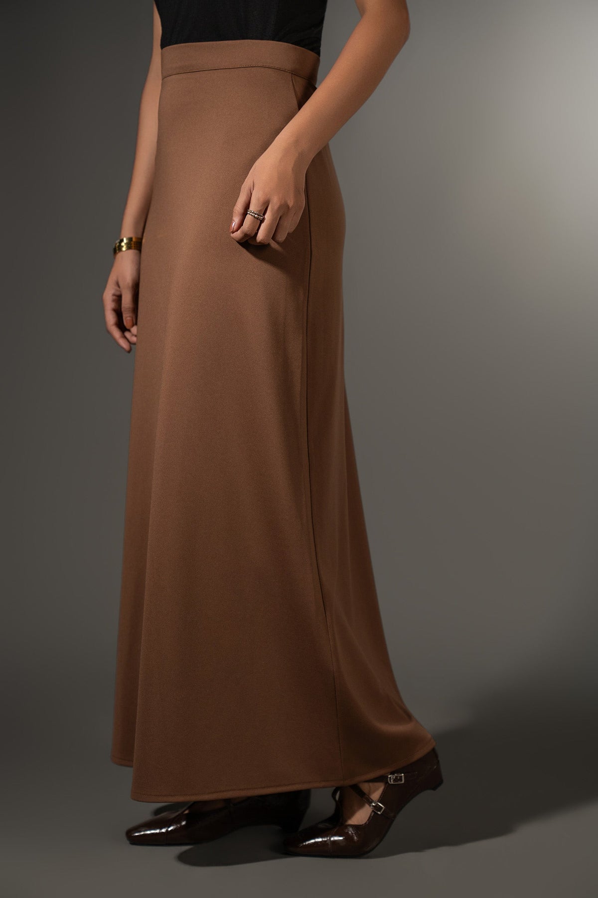 Flared Woven Skirt