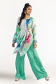 Charmeuse Silk Digital Printed Shirt And Charmeuse Silk Digital Printed Trouser
