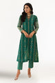 Cotton Net Shirt And Silk Viscose Trouser