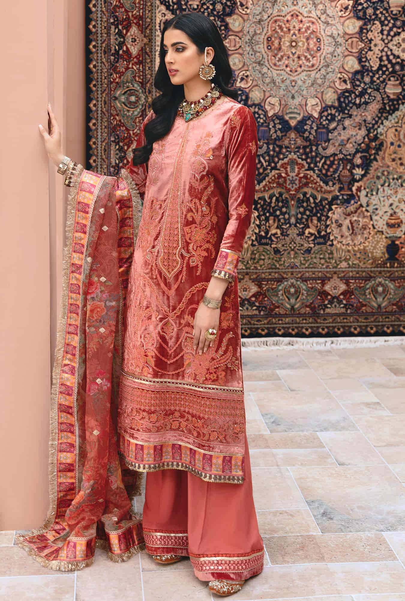 3 Piece Embroidered Dobby Lawn Suit