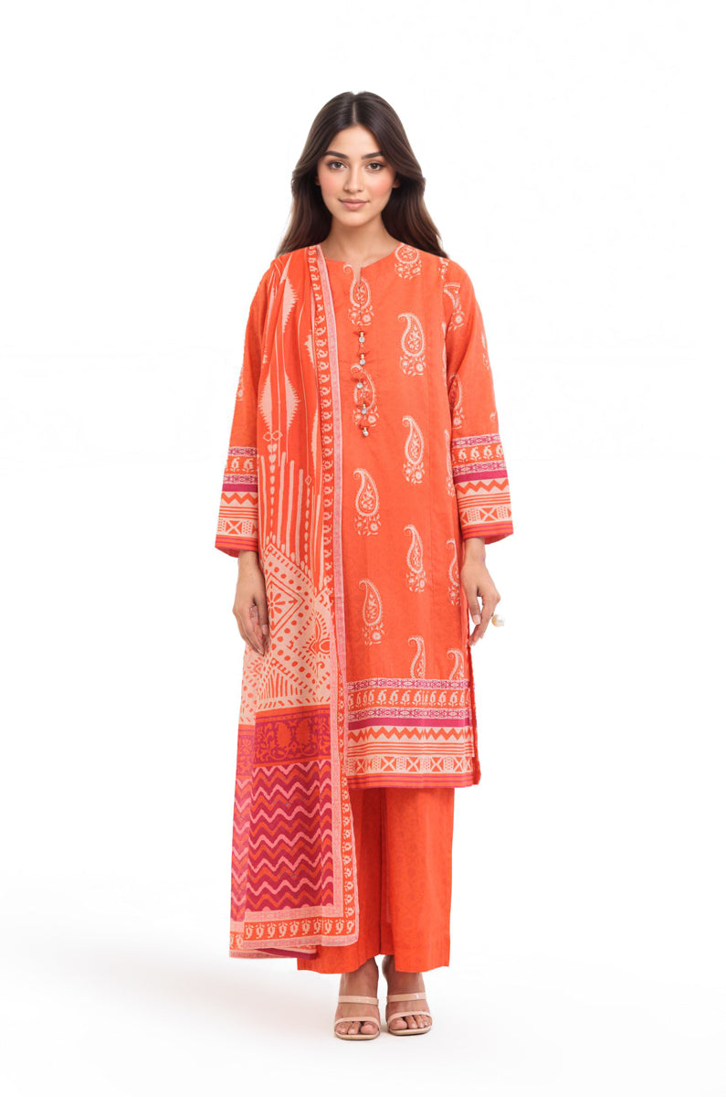Orange-Lawn-3 Piece (WP3PPBS26B1F47)