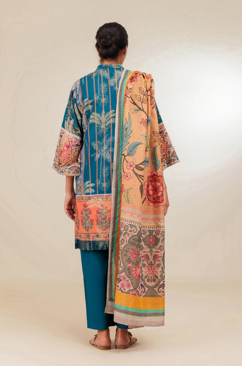 Blue-Jacquard-3 Piece (WP3PPBW25B10N33)