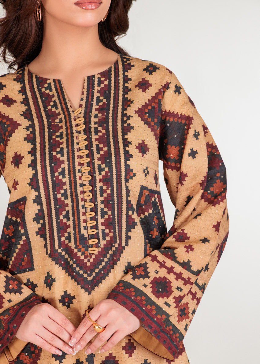 Brown-Self-Jacquard-3 Piece (WP3PPBW25B10N40)