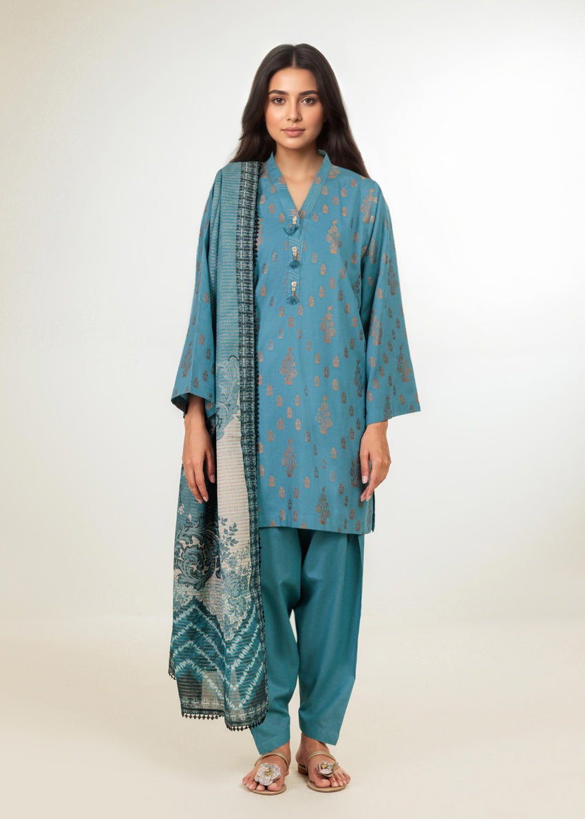 Blue-Jacquard-3 Piece (WP3PPBW25B11D18)