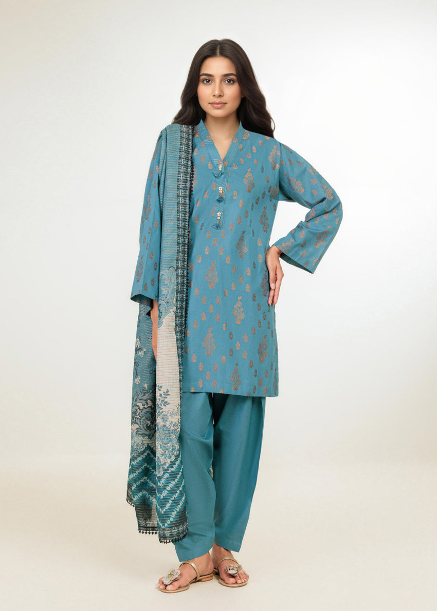 Blue-Jacquard-3 Piece (WP3PPBW25B11D18)