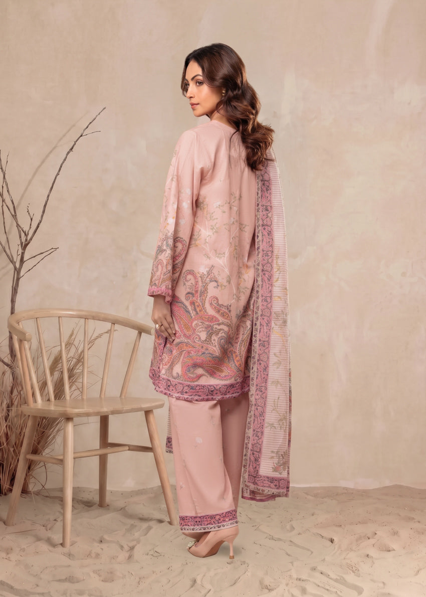 Coral-Self-Jacquard-3 Piece (WP3PPBW25B11D25)