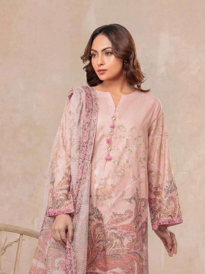 Coral-Self-Jacquard-3 Piece (WP3PPBW25B11D25)
