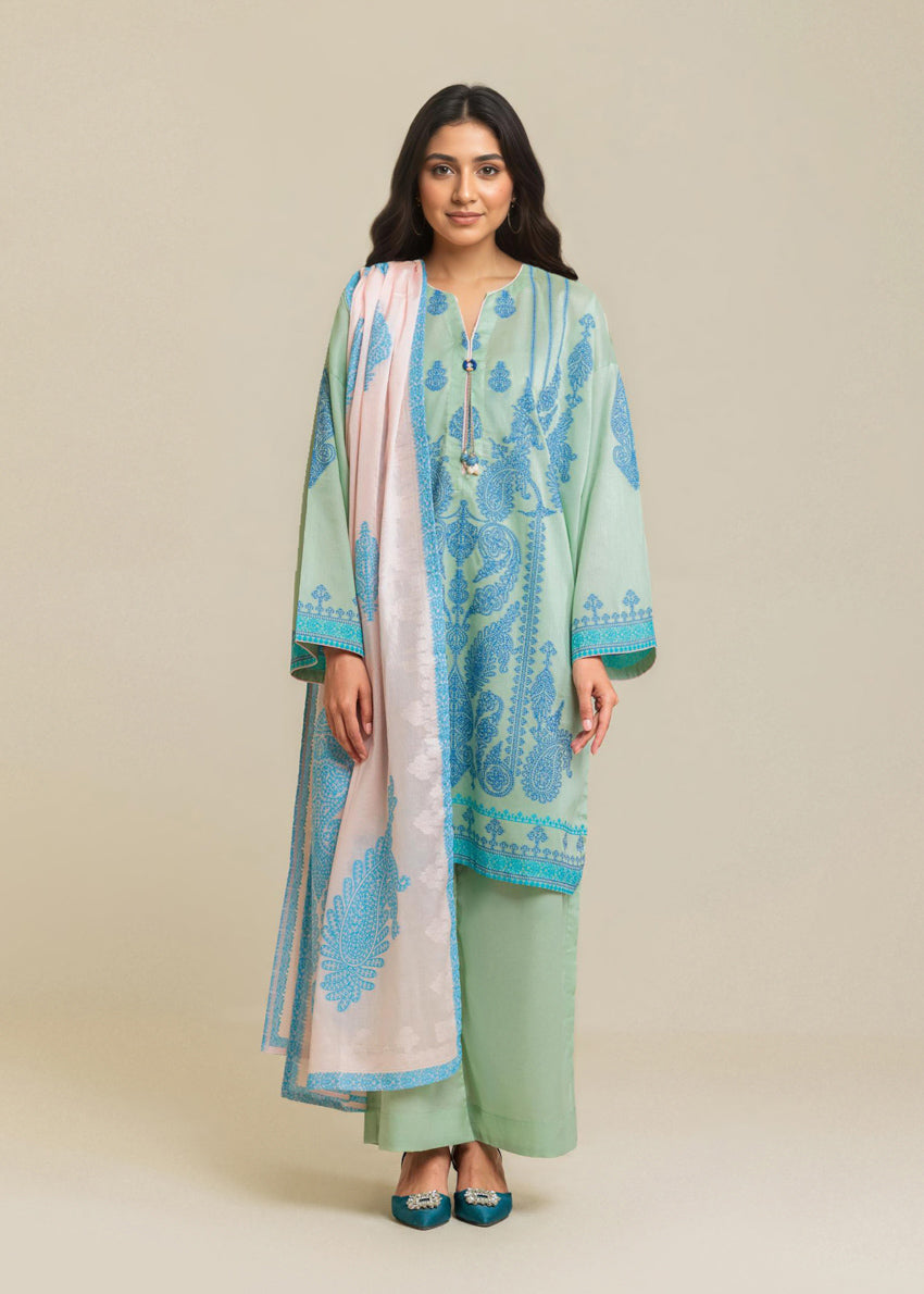 Seafoam-Jacquard-3 Piece (WP3PSBS26B1F30)