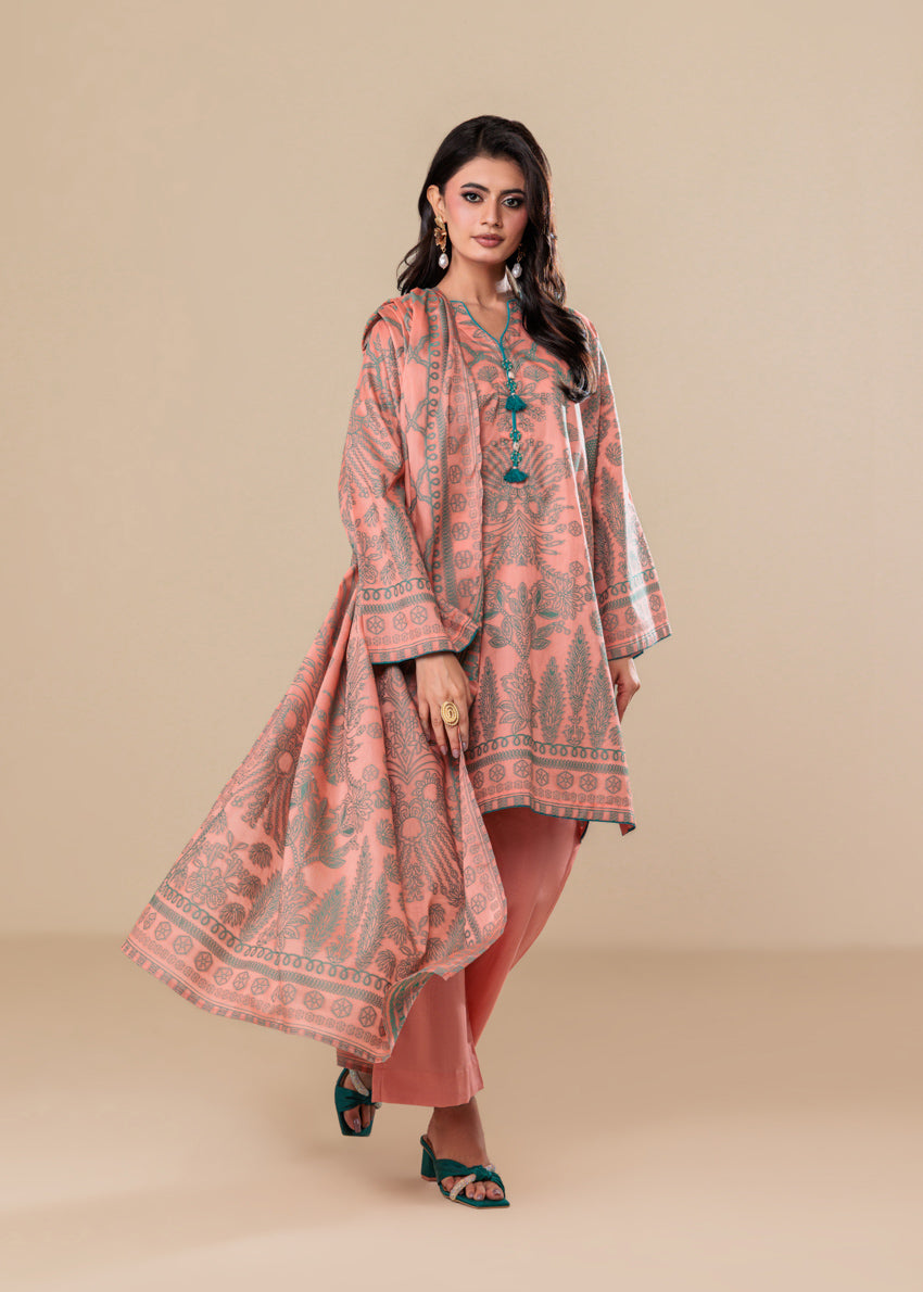 Peach-Jacquard-3 Piece (WP3PSBS26B2M28)