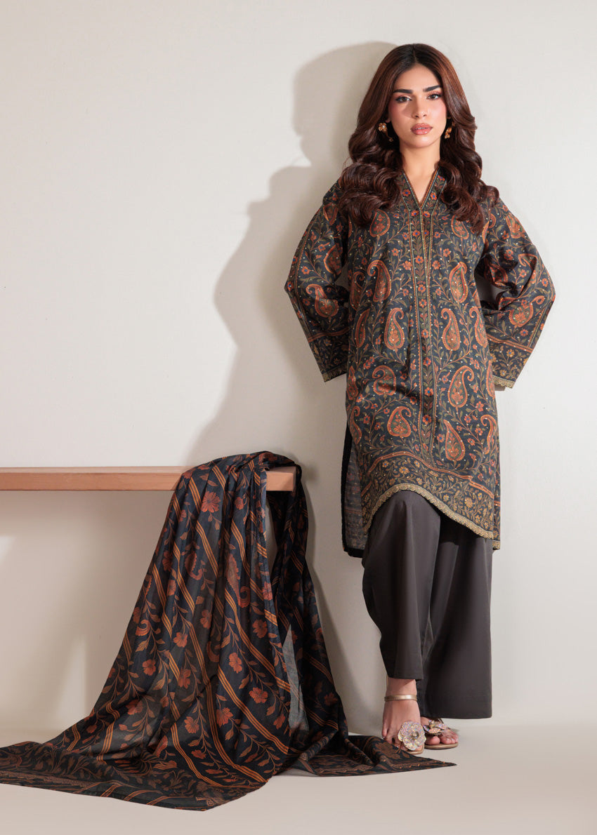 D-Grey-Self-Jacquard-3 Piece (WP3PSBW25B11D45)