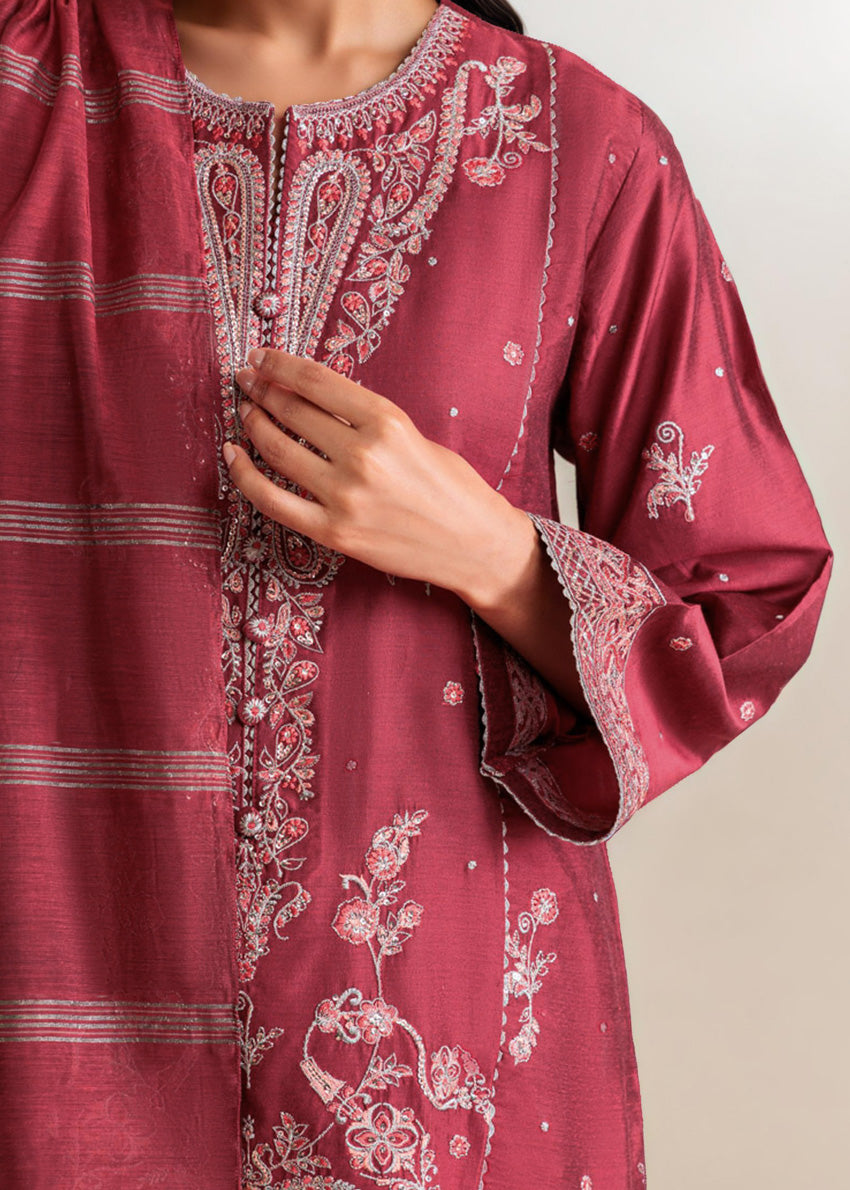 Pink-Cotton-3 Piece (WP3PSFS26F2M7)