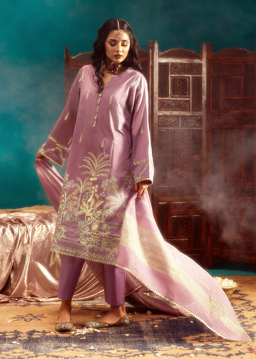 Lilac-Cotton-Silk-3 Piece (WP3PSFW25F10N4)