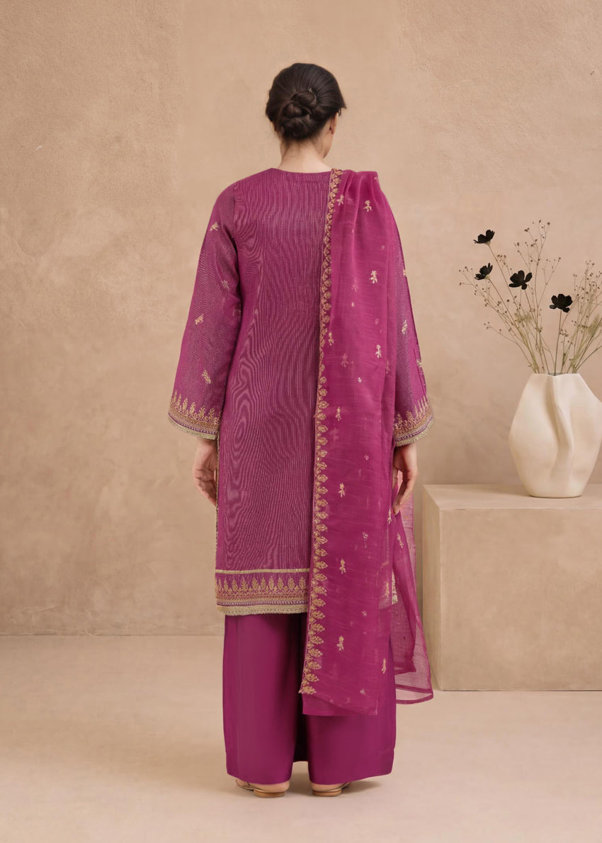 Pink-Zari-Line-3 Piece (WP3PSLW25L11D7)