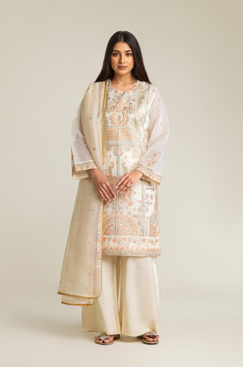 White-Lurex-Net-3 Piece (WP3PSLW25L9O5)