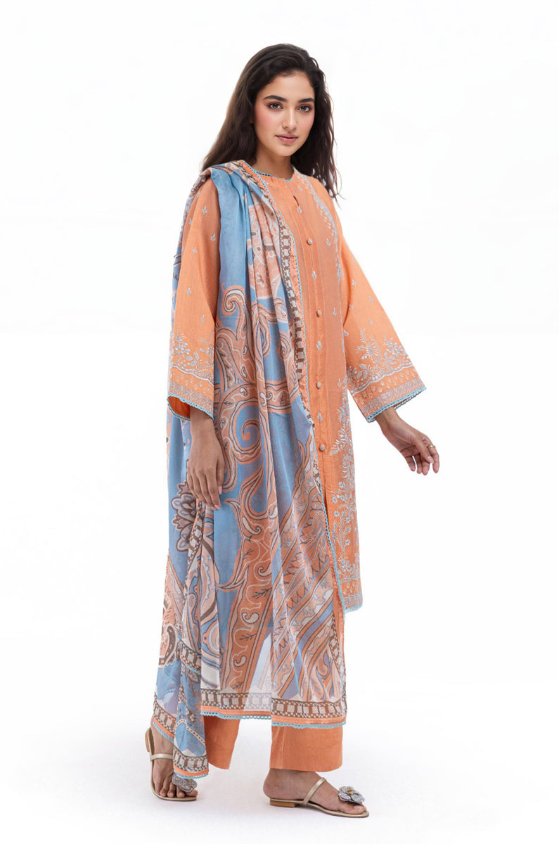Peach-Cotton-Silk-3 Piece (WP3PSSW25S10N1)