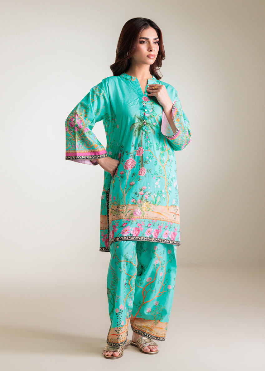 S-Green-Self-Jacquard-2 Piece (WPSTPBW25B10N13)
