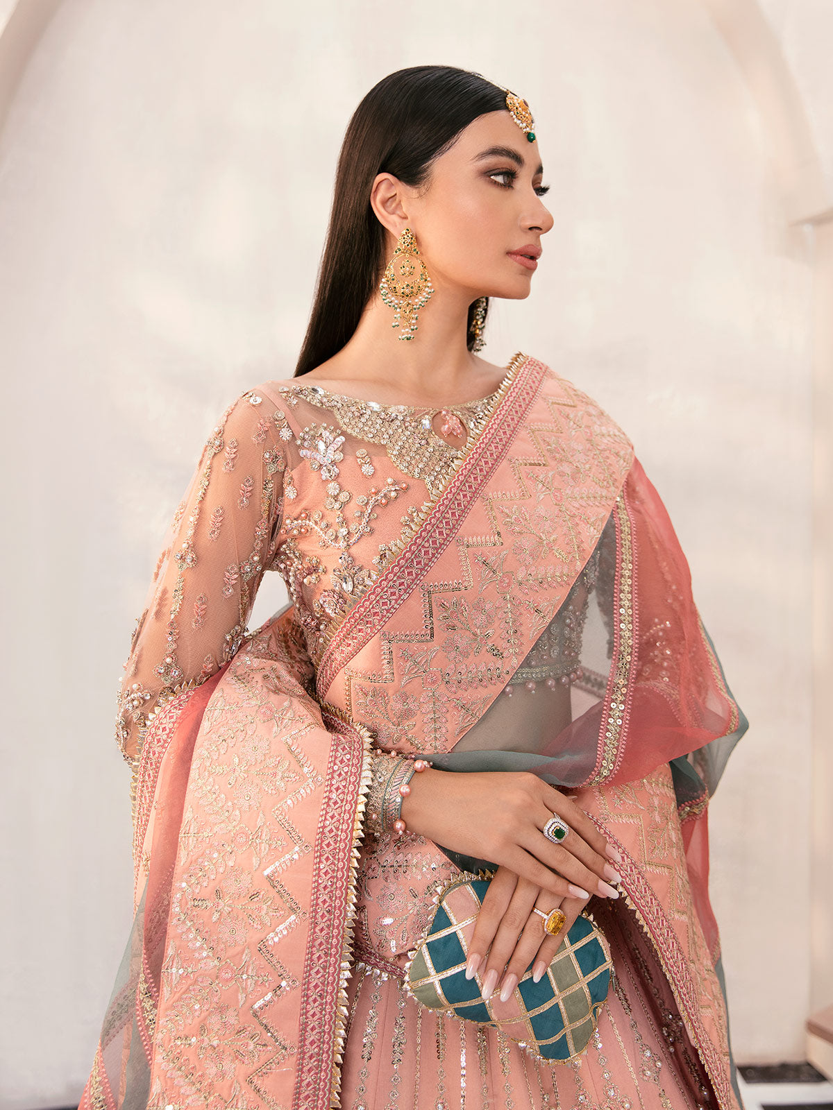 Afreen GL-WS-22V1-29 (peach lehnga choli)