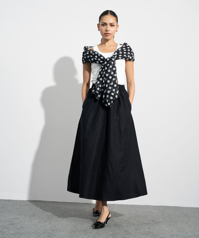 Polka Dot Scarf WSCF26V10011 Sapphire PK