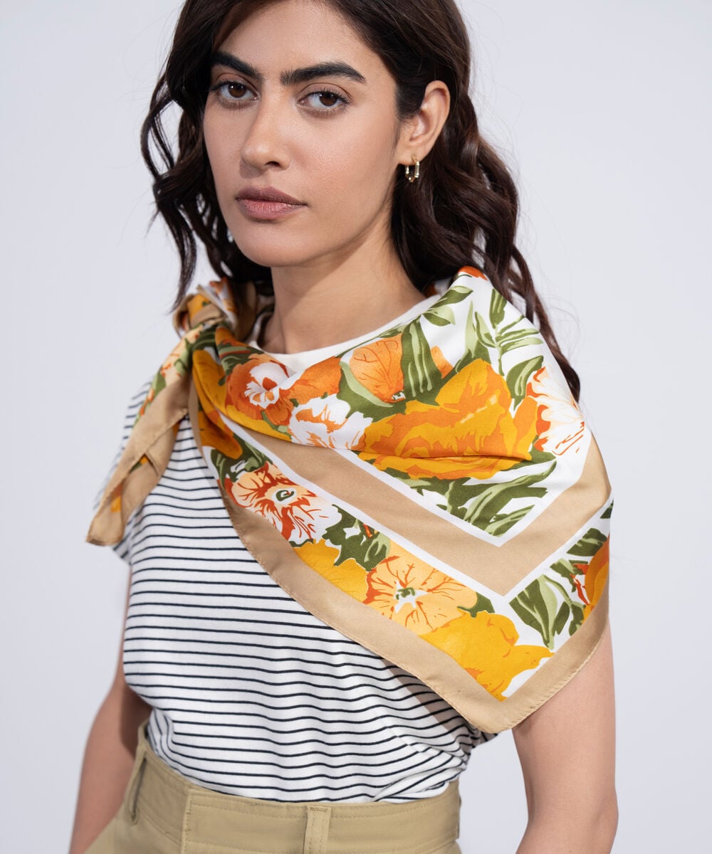 Printed Sqaure Scarf