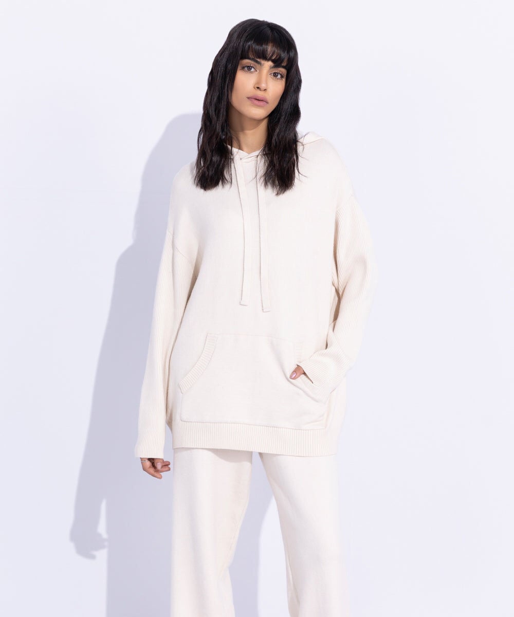 Sweater Knit Hoodie