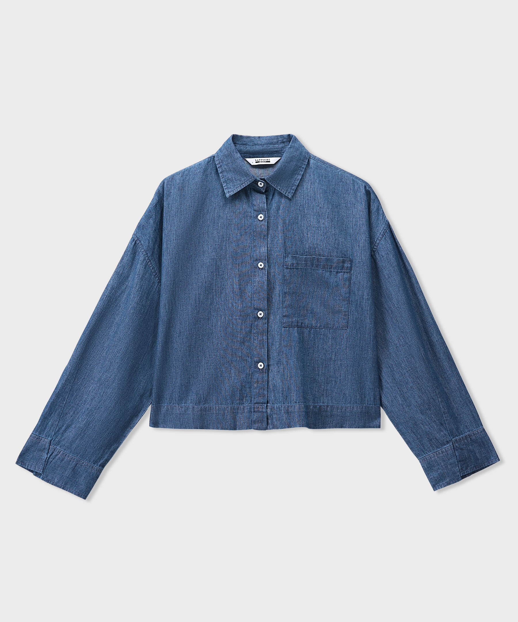 Denim Cropped Shirt