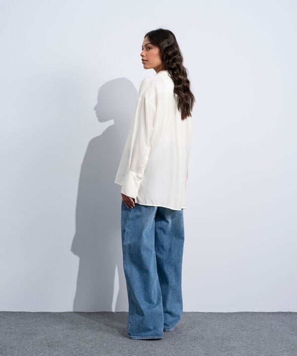 Textured V-Neck Top