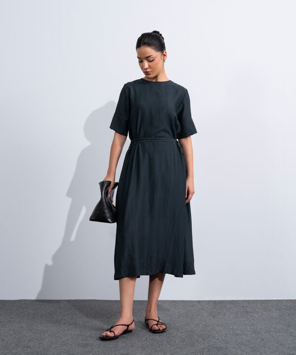 Textured Maxi Dress