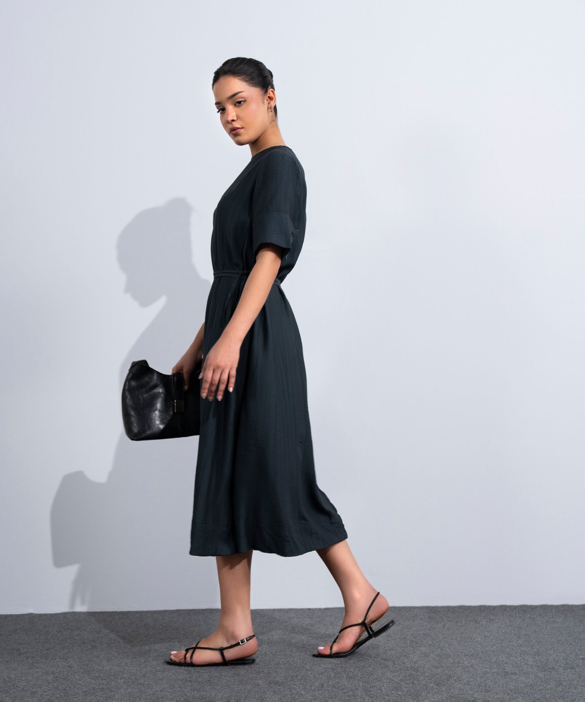 Textured Maxi Dress