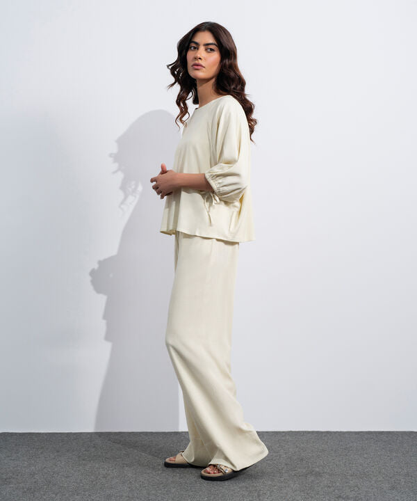 Seersucker Kimono Top